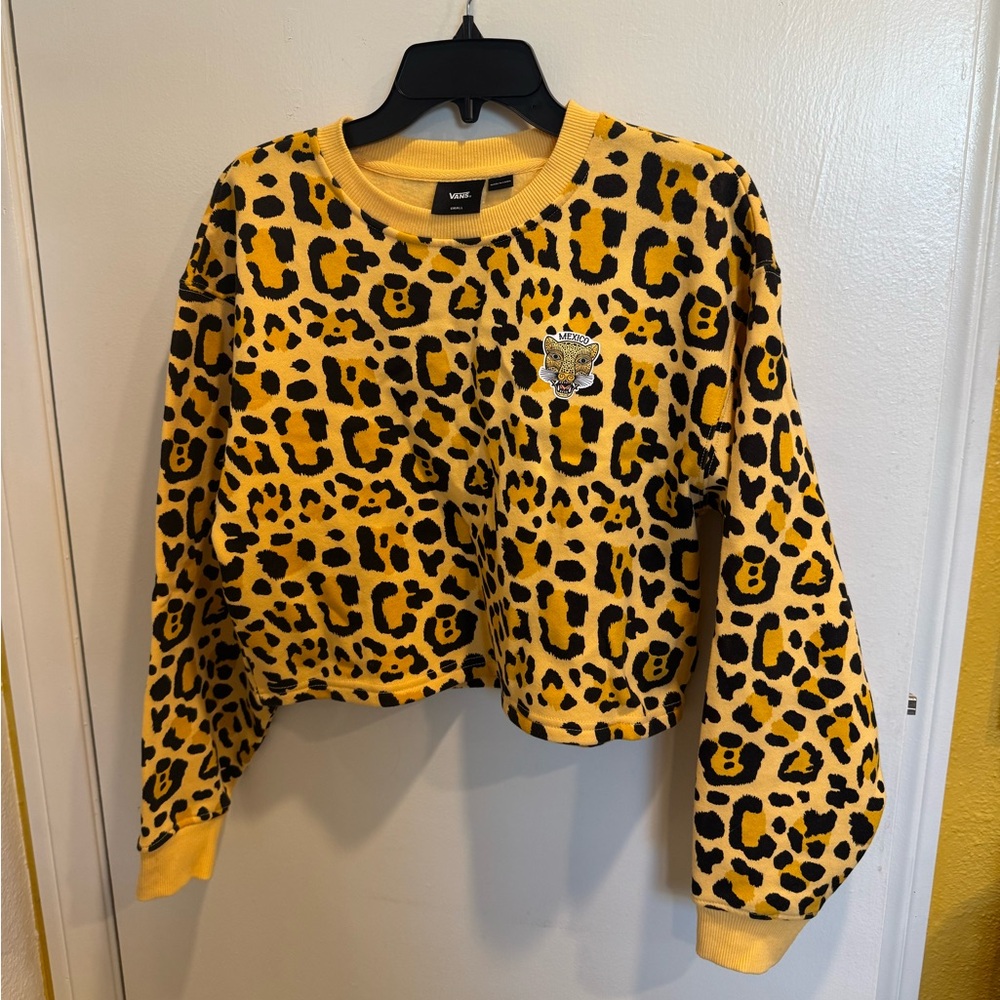 Vans Leopard crop sweater
